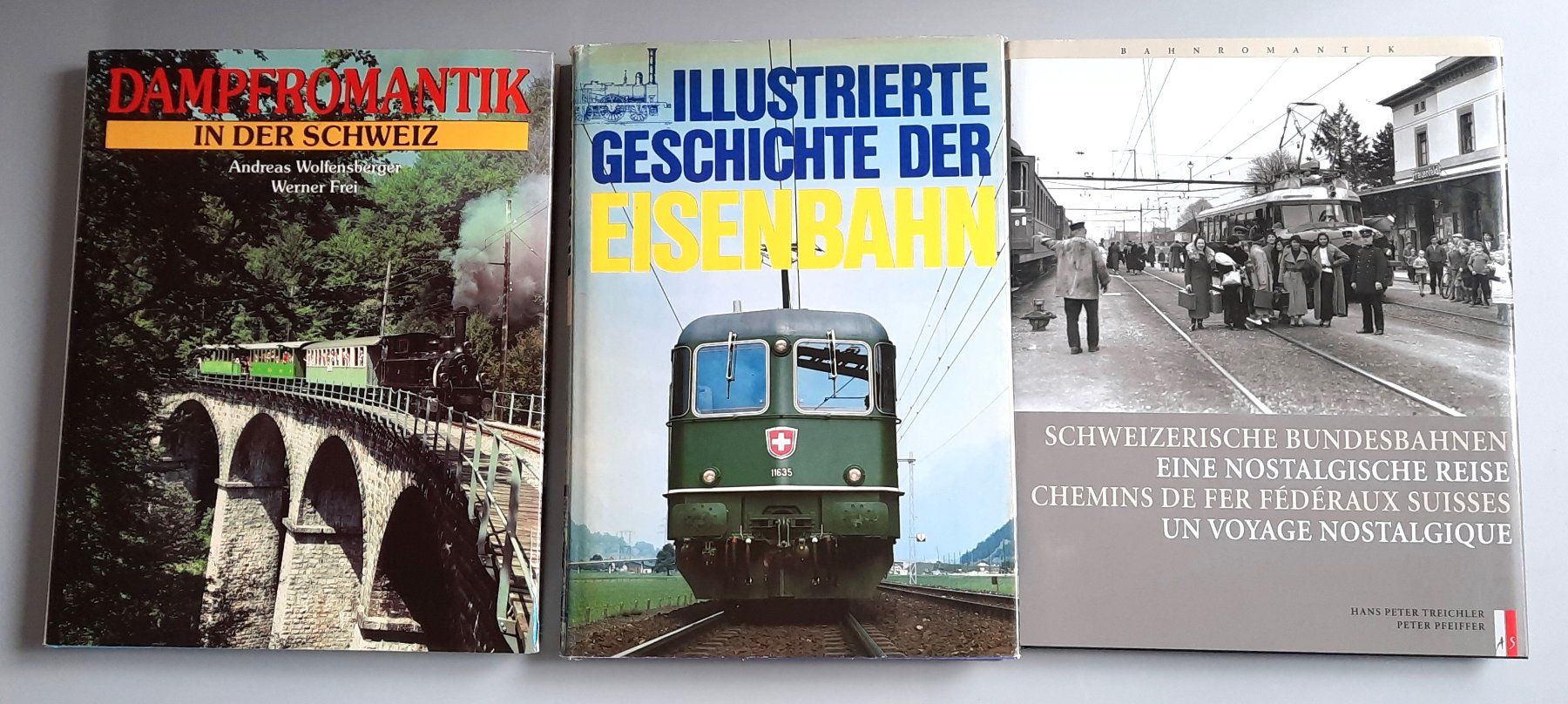 Libri: 3 Stk schöne Eisenbahnbücher Schweizerbahnen (06) – Usato da Stettlen venduto da wewe54