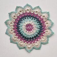 Mandala Gehäkelt 1.Stück Baumwolle 21cm