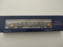 Personenwagen  EW I, 1. Kl. der SBB  grün von Liliput H0. GS