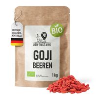 Bio Gojibeeren getrocknet 1 kg vegan Löwenstark Neu