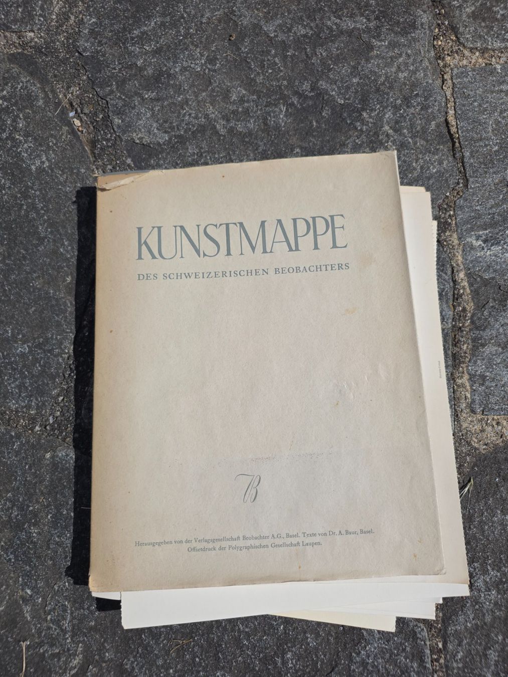 Libri: antike Kunstmappe des Schweizerischen Beobachters/Seemanns – Usato da Reinach AG venduto da BrocanteAGSued