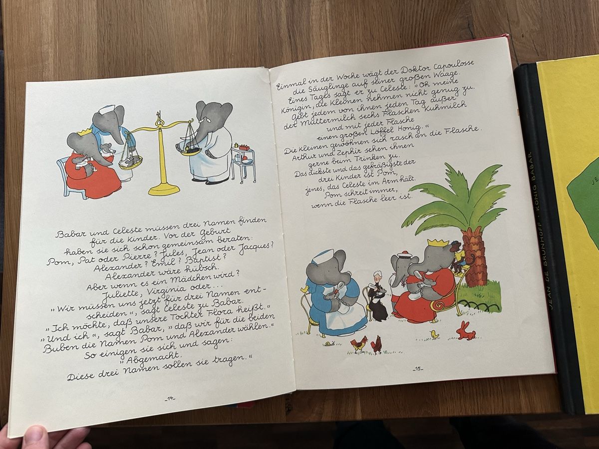 Libri: Babar Bücher Sammlung, Jean de Brunhoff – Usato da Ebikon venduto da Gaenggeliwaar 5