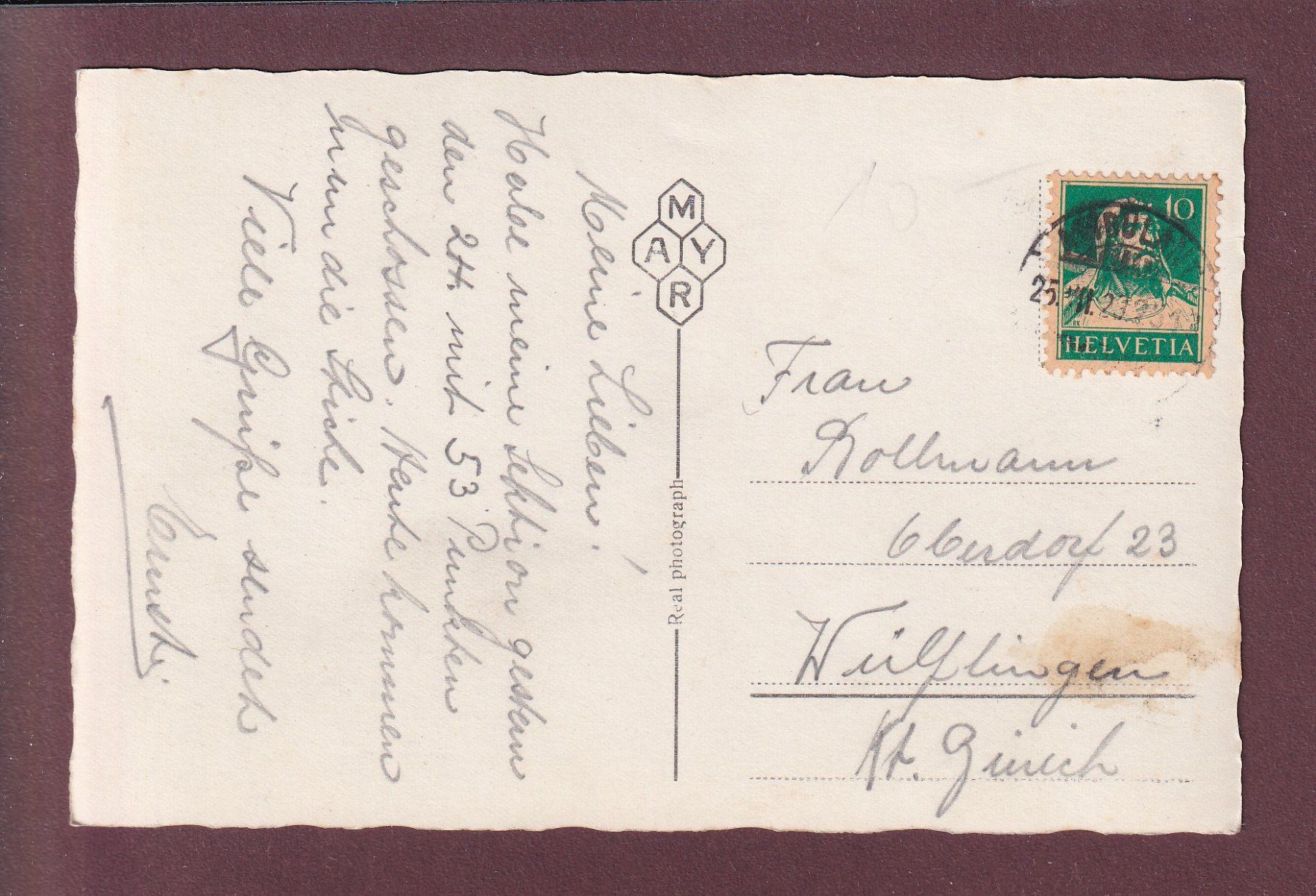 Cartoline postali: BELLINZONA - Castello d'Uri - 1929 – Usato da Pully venduto da nicecards 1