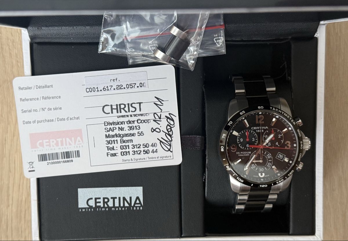 Certina Orologi: Certina DS Podium Big Size Chronograph – Usato da Kerzers venduto da Bebek1 3
