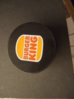 Eishockey Puck Burger King Logo schwarz 
