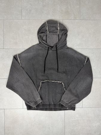 Bershka Oversized Distressed Hoodie