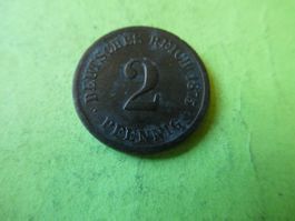 Dt. Reich 1875 F, 2 Pfennig
