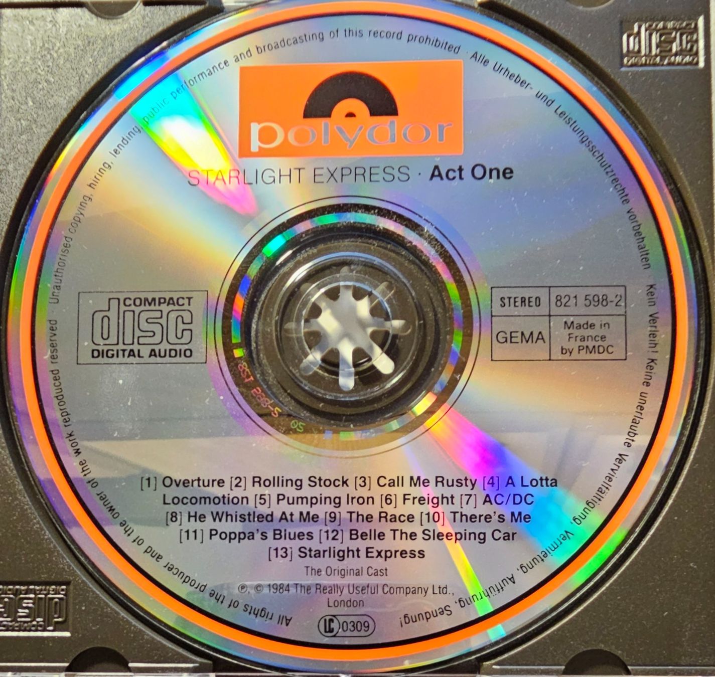 CD: Starlight Express - The Original Cast – Usato da Wahlen b. Laufen venduto da Cg10 2