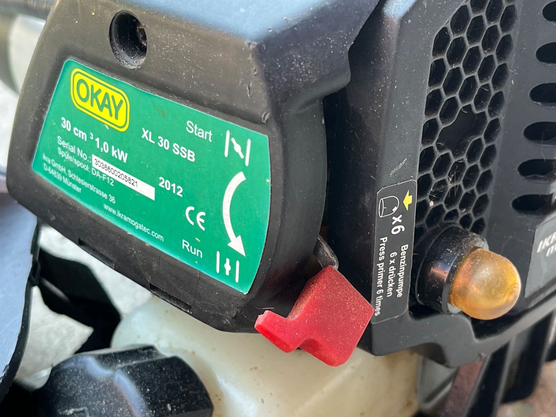 Toutes les machines: Okay Motorsense XL 30 SSB   "Trimmer" – D'occasion à Bauma par Budgerigar 4