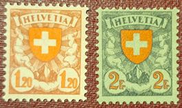 Wappenmuster 1924 Nr. 164 / 166 ** Kat. 315.-