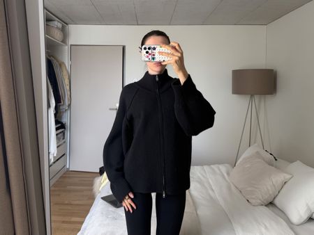 Wool Zip-Up Sweater