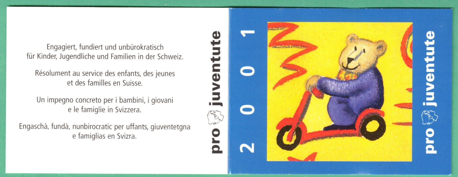 Tutti i francobolli: Pro Juventute   Markenheft  2001      postfrisch – Nuovo (secondo la descrizione) da Mellingen venduto da Ginger