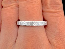 Alliance 1.4c Diamanten Princess Cut Ring 18k Gr 54 *S2006