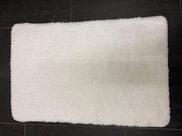 Kleine Wolke Badteppich weiss flauschig neu