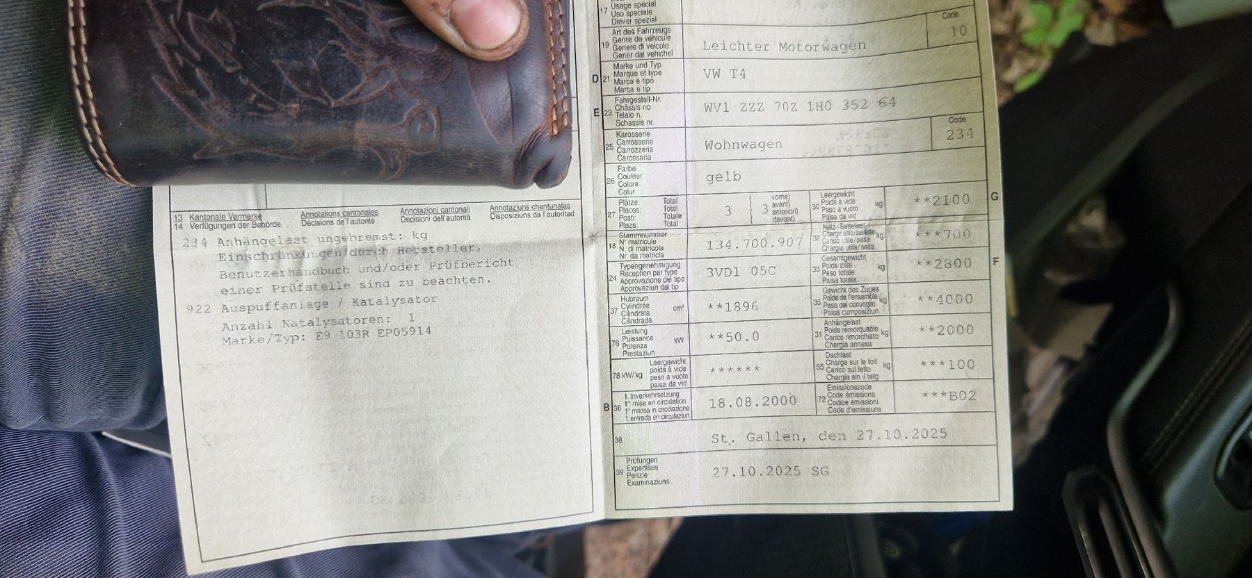 VW Camping Fahrzeuge: Bus VW T4 ab MFK – Gebraucht aus Flumserberg Saxli von Niti1313 9