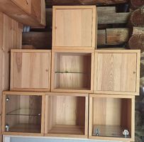 Ikea Holz Würfel Wandregale 7Stk