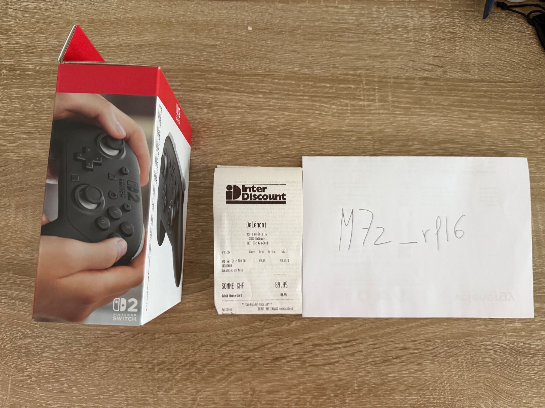 Controller: Manette Nintendo Switch 2 Pro Controller neuve – Neu und originalverpackt aus Delémont von m7z_rfl6 1