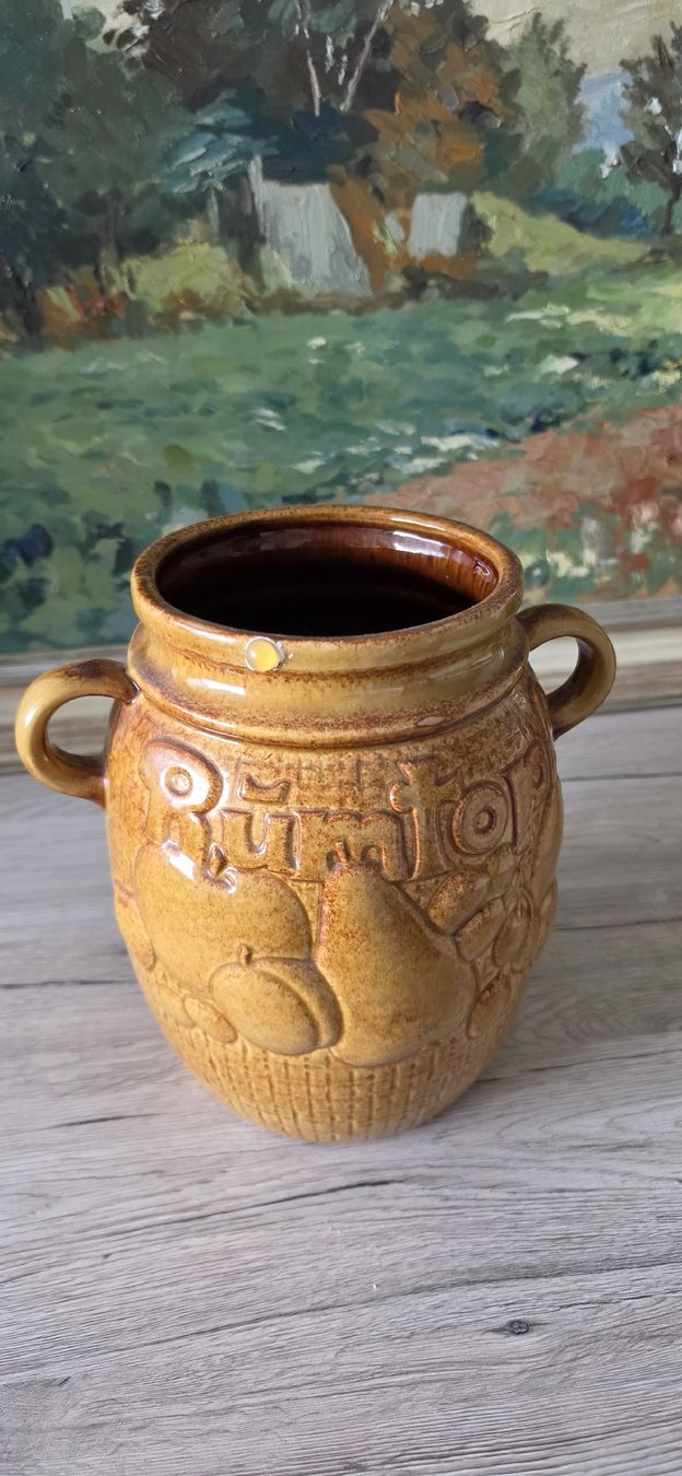 Vasi & Recipienti: Rustikale Keramikvase mit Früchtemuster – Usato da Zürich venduto da Abrar123