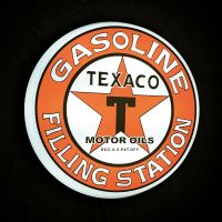 TEXACO GASOLINE LED Leuchtreklame Vintage Style
