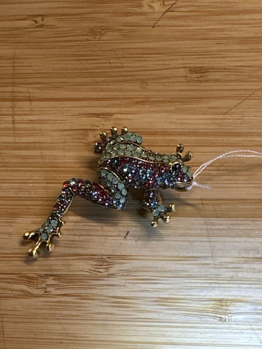Spille & Fermagli: Frosch mit vielen Strasssteinen Brosche – Nuovo (secondo la descrizione) da Trüllikon venduto da angela4444 1
