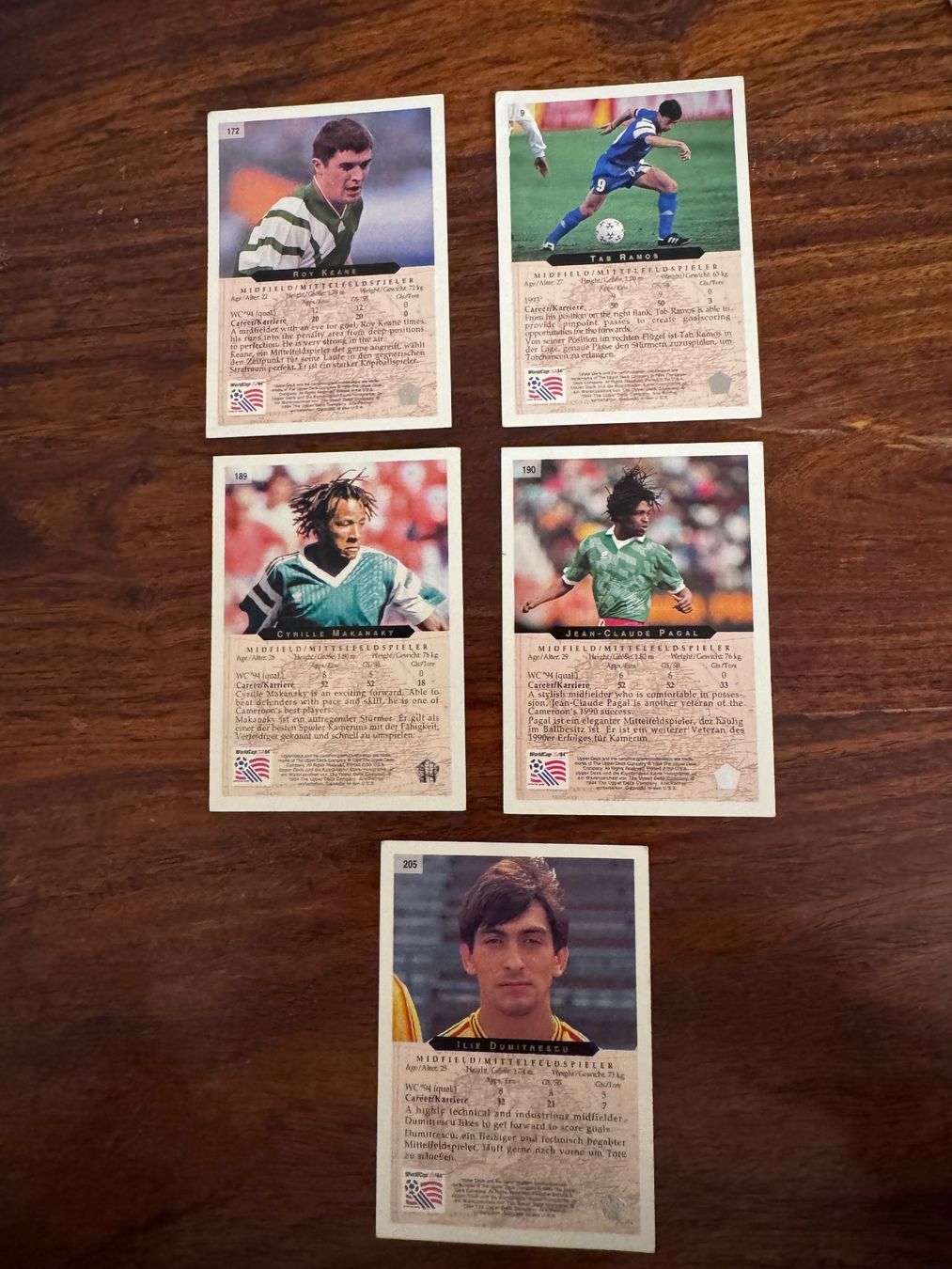 Carte collezionabili: 11 Upper Deck World Cup 1994 Sammelkarten gebraucht – Usato da Zürich venduto da 2013tg 5