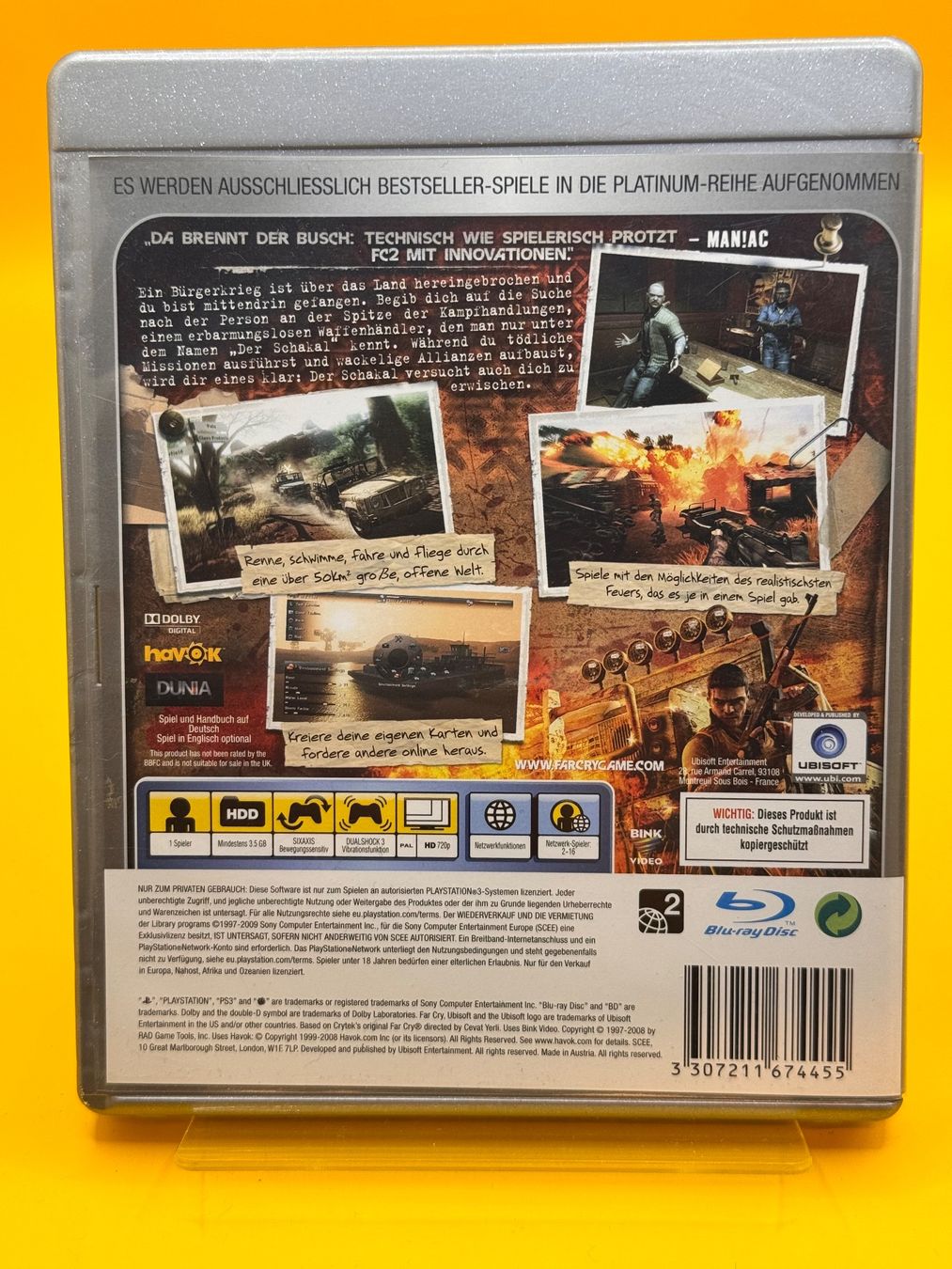 Sony Spiele: Far Cry 2 - PS3 - Platinum – Gebraucht aus Oberwil b. Zug von silver2024 1
