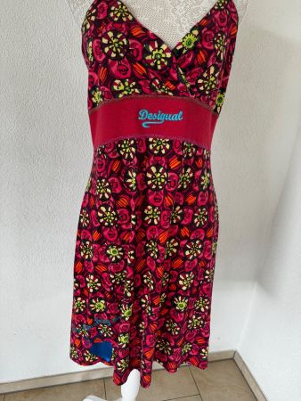 Desigual Sommer Kleid Gr. L Baumwolle Viskose