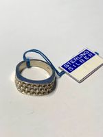 Silber Ring Rohling, für 32 Edelsteine, Grösse 54