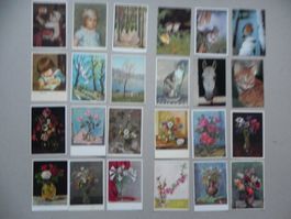 24 Pro Infirmis Spenden Karten Sammlung Lot Schweiz Kunst CH