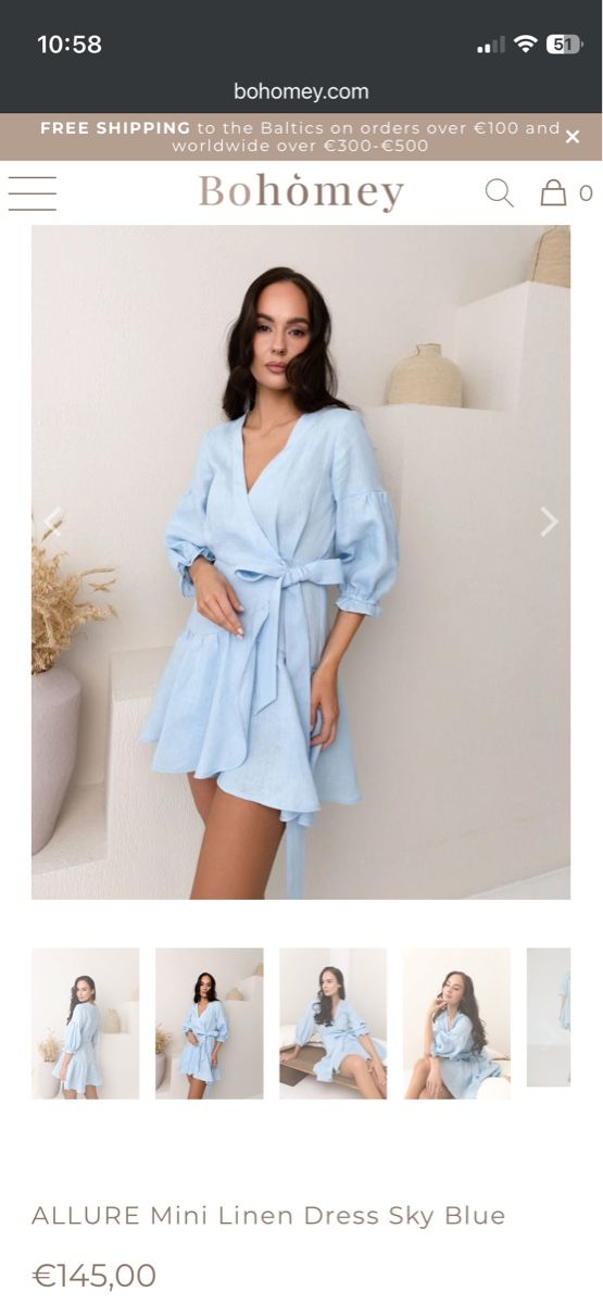 Vestiti: Schweres Leinenkleid von Bohomey, Grösse S – Usato da Reutigen venduto da Dadka02 1