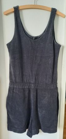 COS Playsuit Terry, Frotte dunkelgrau, Gr. S