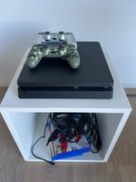 Sony PlayStation 4 Slim inkl. 2 Controller, Headset, Spiele