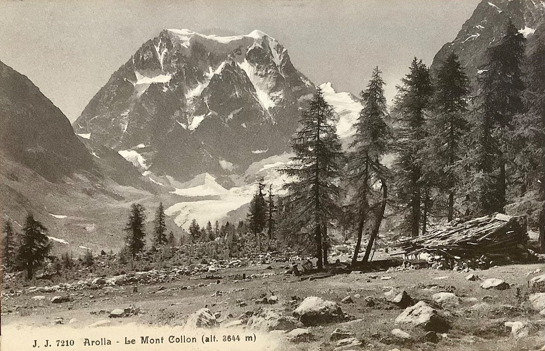 Cartoline postali: 1912 - AROLLA - Le Mont Collon – Usato da Root venduto da ENGLAND-TREASURES 1
