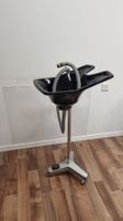 Coiffeur-Frisierwaschbecken mobil, schwarz, höhenverstellbar
