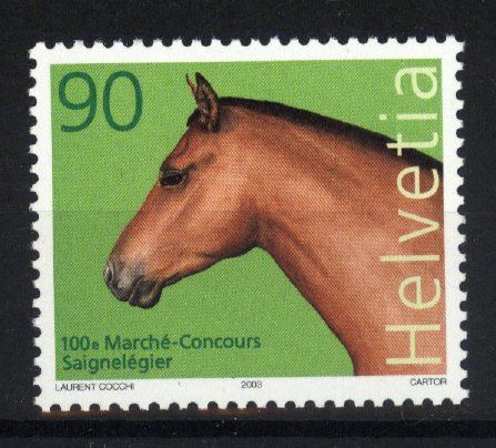 Tutti i francobolli: 2003, 100. Marché Concours Saignelégi ** – Usato da Willisau venduto da Vollstempel