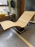Design-Liegestuhl aus Massivholz-handgefertigtes Einzelstück