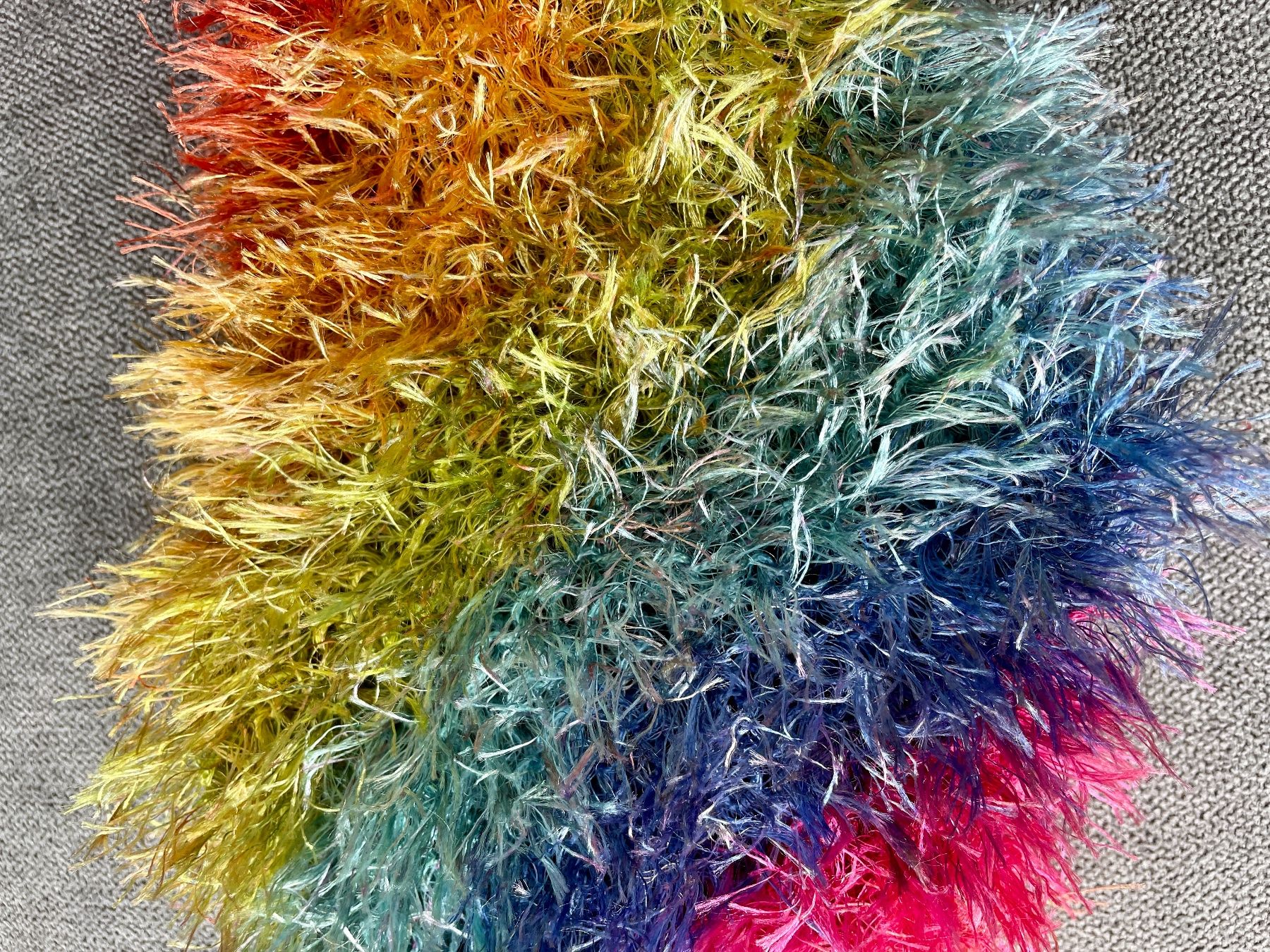 Foulard & Sciarpe: Schal gestrickt, Regenbogenfarben – Nuovo (secondo la descrizione) da Gümligen venduto da soleil149 3