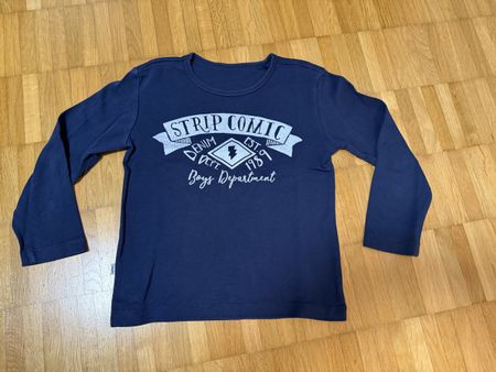 Langarmshirt, Gr. 116, Comic-Print, 100% Baumwolle!