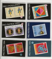 1990 - 1995 Markenhefte Pro Patria Komplett FDC Kat. 155.-