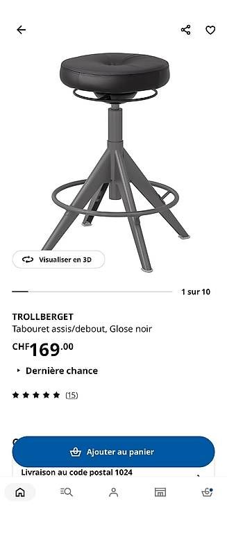 Ikea Sessel: Fauteuil ergonomique IKEA – Neu (gemäss Beschreibung) aus Bevaix von Swd73 3