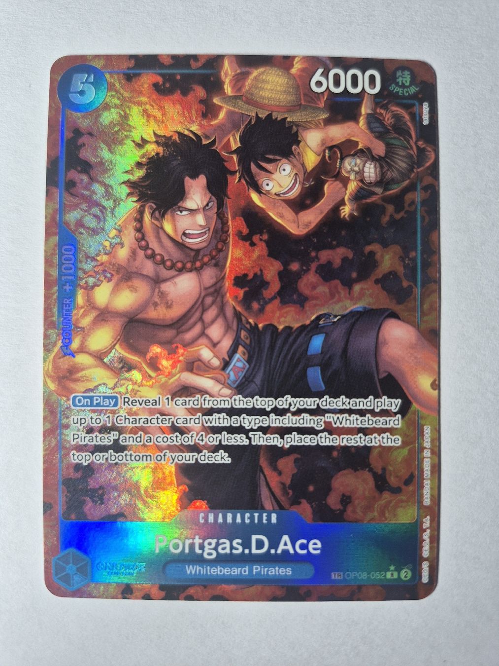 Bandai Carte collezionabili: Seltene One Piece Karte Portgas.D.Ace – Usato da Bassersdorf venduto da Strahi