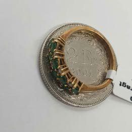 Ringe: Echt 18K Gold - Brilliant, Smaragd Ring – Gebraucht aus Luzern von Luzern-Goldhaus 4