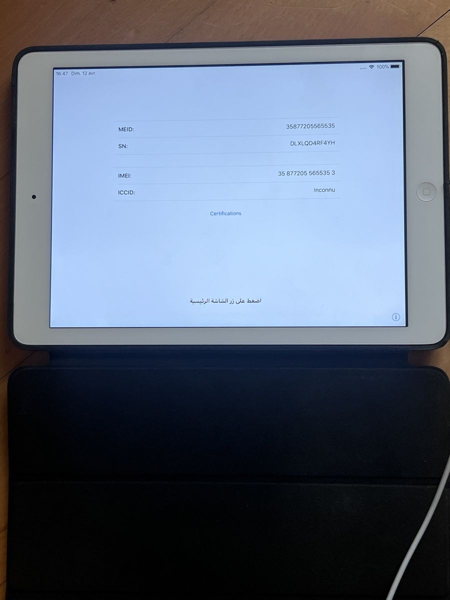 Apple Tablet PC: iPad Air OS 12.5.7 – Difettoso da Bulle venduto da Sammobil 2