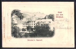 Weissbad /Appenzell, Ortsansicht aus der