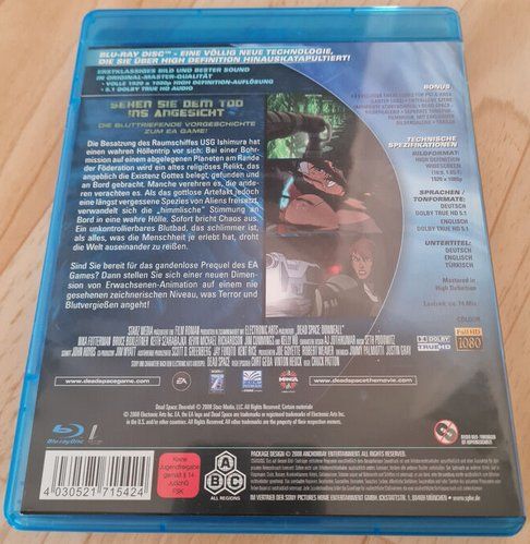 Tutti i DVDs: Dead Space - Downfall   (De & Eng)   Blu-Ray         ©'2008 – Usato da St.Gallen venduto da elk2022 2