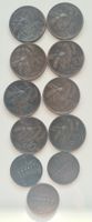 11x 5+10 Centesimi Münzen Italien Italia Coins 1921-1930