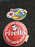2 Alte Rivella Aufkleber 