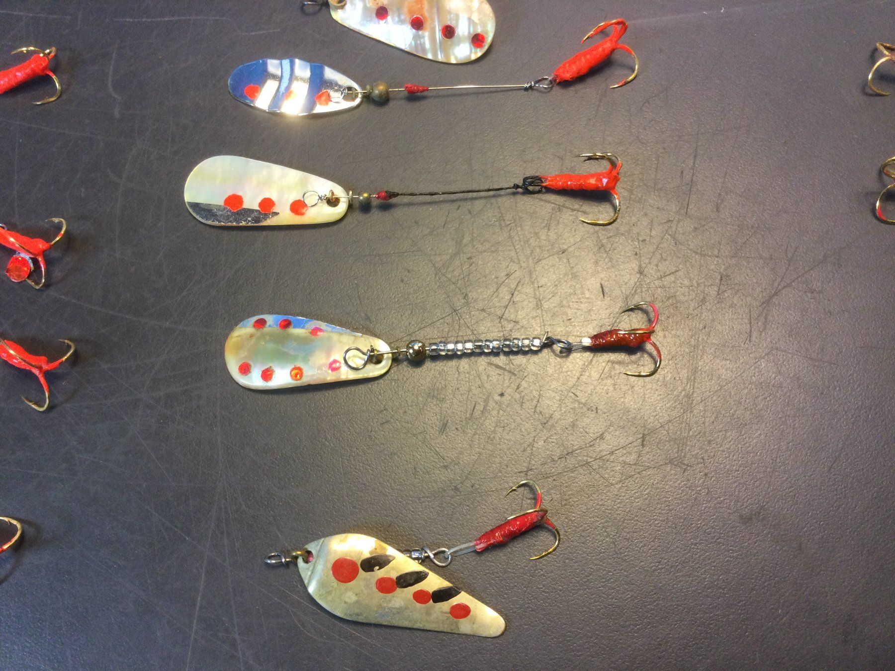 Esche: Posten fast neue Spinner Fischköder Löffel Angelhacken – Usato da Wangen SZ venduto da kuriosum12 1