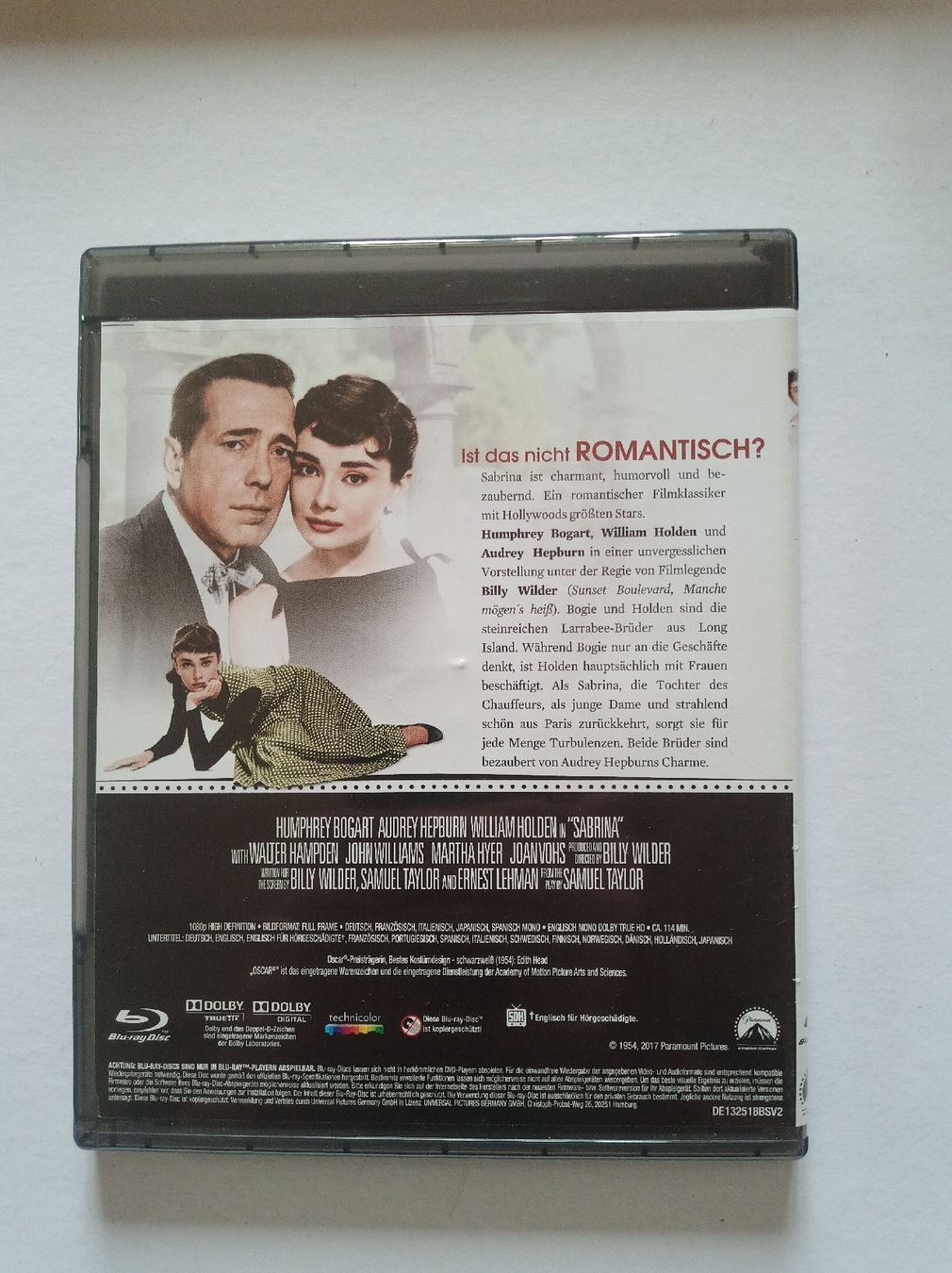 Alle DVDs: Blu-ray: Sabrina mit Audrey Hepburn – Gebraucht aus Tann von Veebee6 1