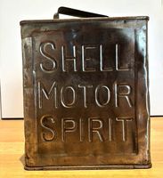 SHELL Motor Spirit Benzinkanister, Vintage Oldtimer Deko